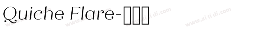 Quiche Flare字体转换